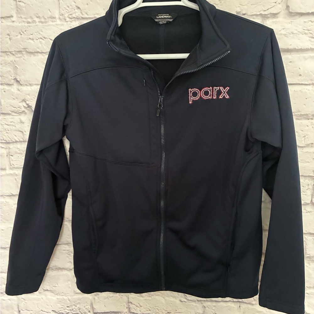 Parx Casino Black Full-Zip Jacket Medium Navy Blue